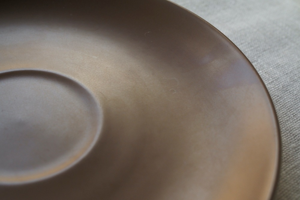 Poole Pottery soup cup&saucer(Sepia&Mushroom)<P>プール・ポタリー スープカップ&ソーサー(セピア&マッシュルーム)</p>