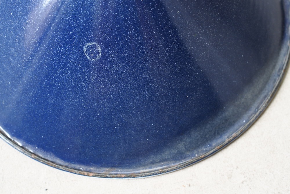 青柳アンティーク　ホーロー ランプ シェード 本格派 特大　レア アメリカ 青柳様専用アンティーク ホーロー ランプ シェード 本格派 特大 レア