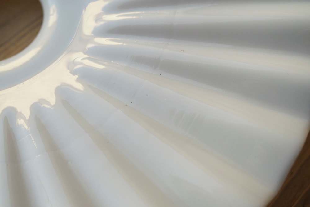 Milk glass lamp shade A<p>ミルクガラスランプシェード A</p>