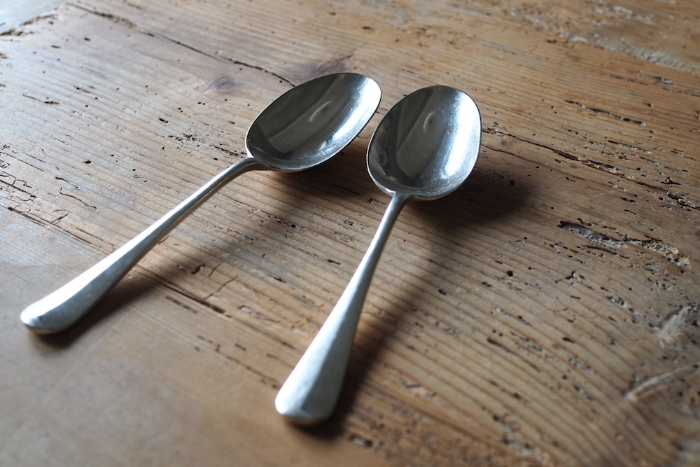 70' ヴィンテージスプーンDEMET製造 デルフト焼き オランダ