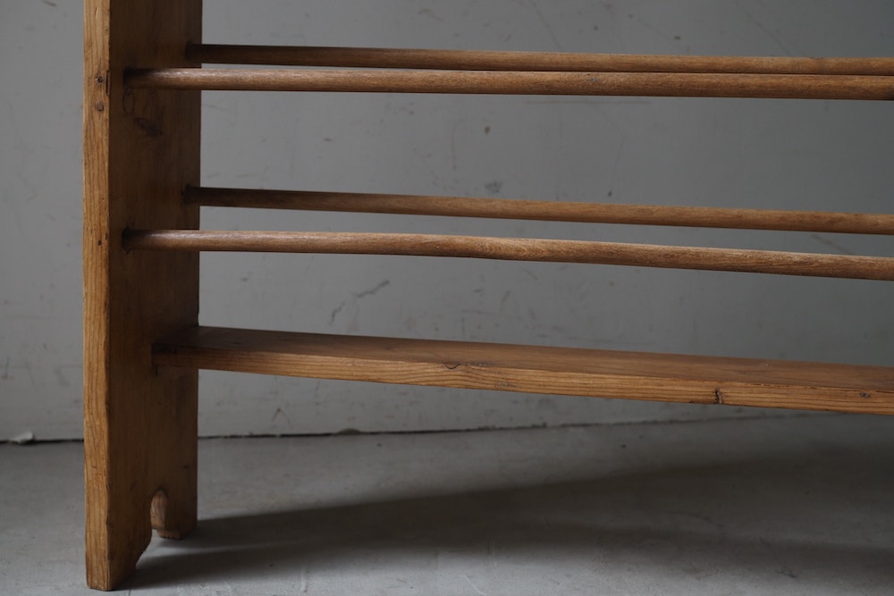 アンティーク フランス shoemaker work shop ウッドカウンター