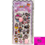 モンスターおしりシール②　※台紙の色は選べません