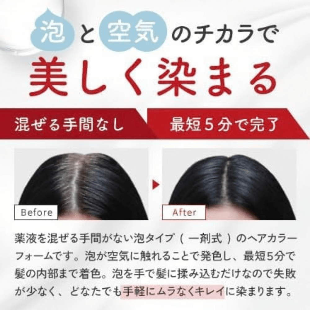 ドクターヘアミカ ヘアカラーフォーム〈ナチュラルブラック