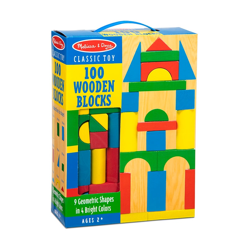 100 Wood Blocks Set