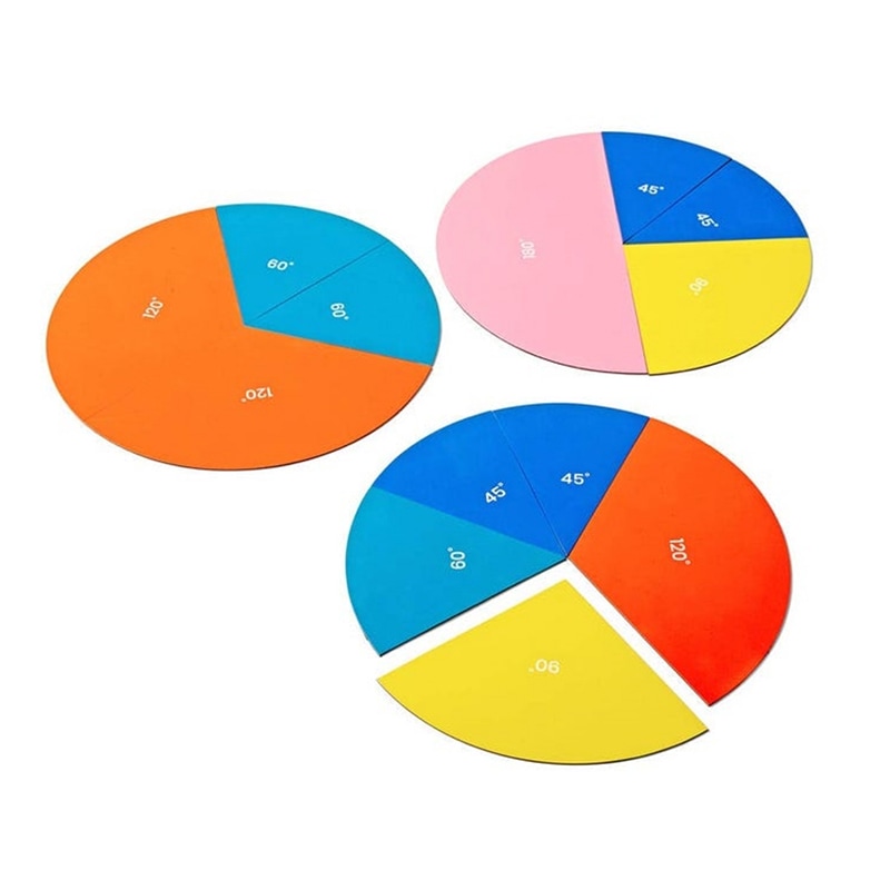 Rainbow Angle Circles Magnetic Demo Set