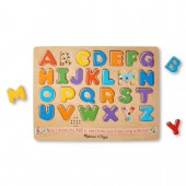 Alphabet Sound Puzzle 音が鳴る 木製はめこみパズル アルファベット