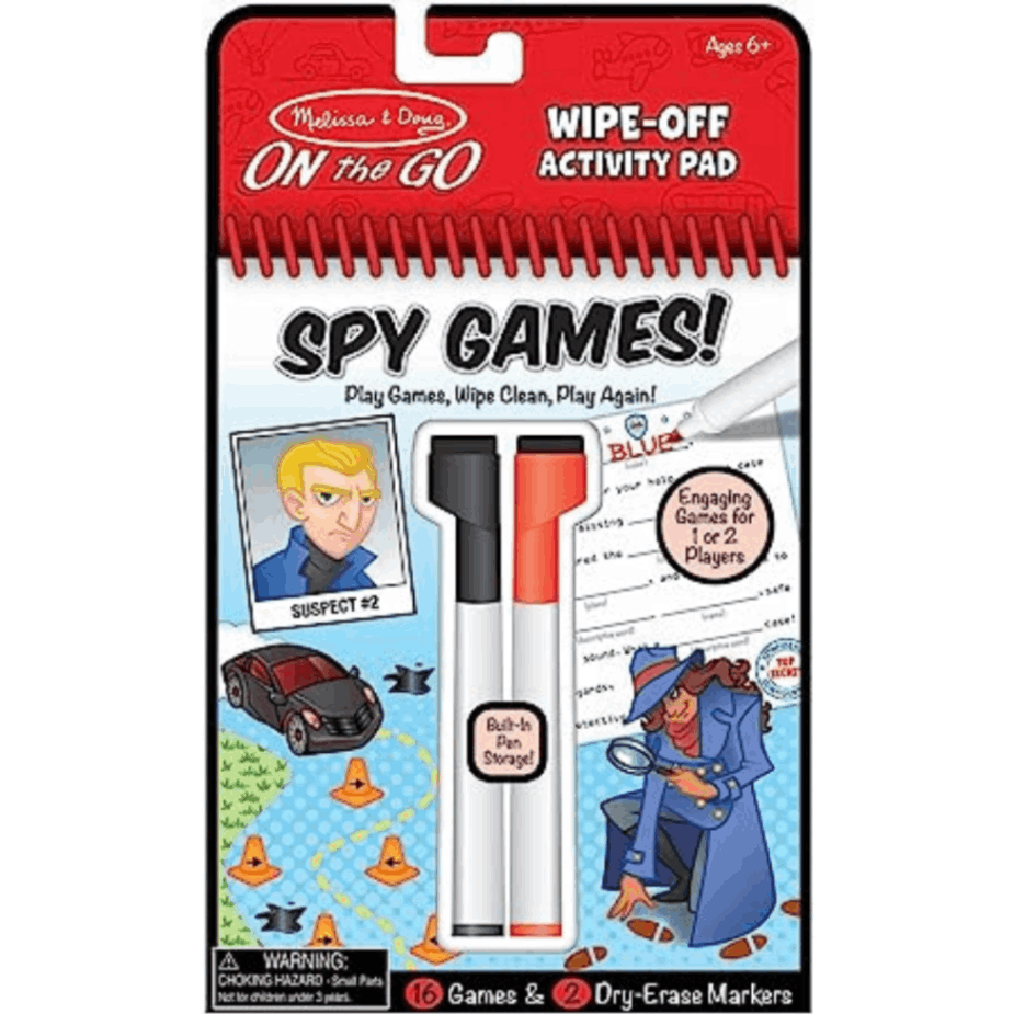 Wipe-Off Activity Pad - Spy 000772301701