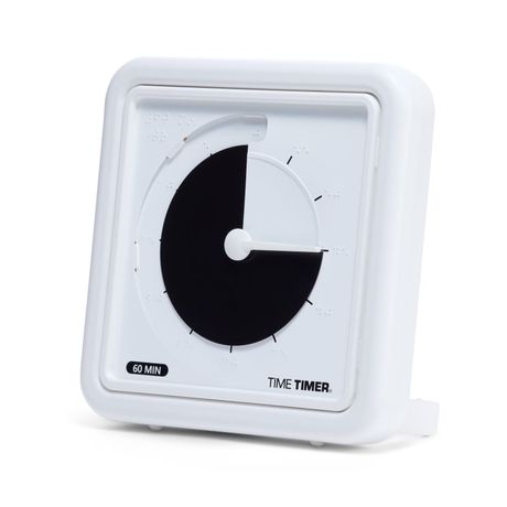 (未使用･未開封品)　タイムタイマー 60分タイマー  19cm プラスチック製 TTA1-W 正規品 sdt40b8 Amazon | タイムタイマー(TIME TIMER) 勉強タイマー60分 19cm