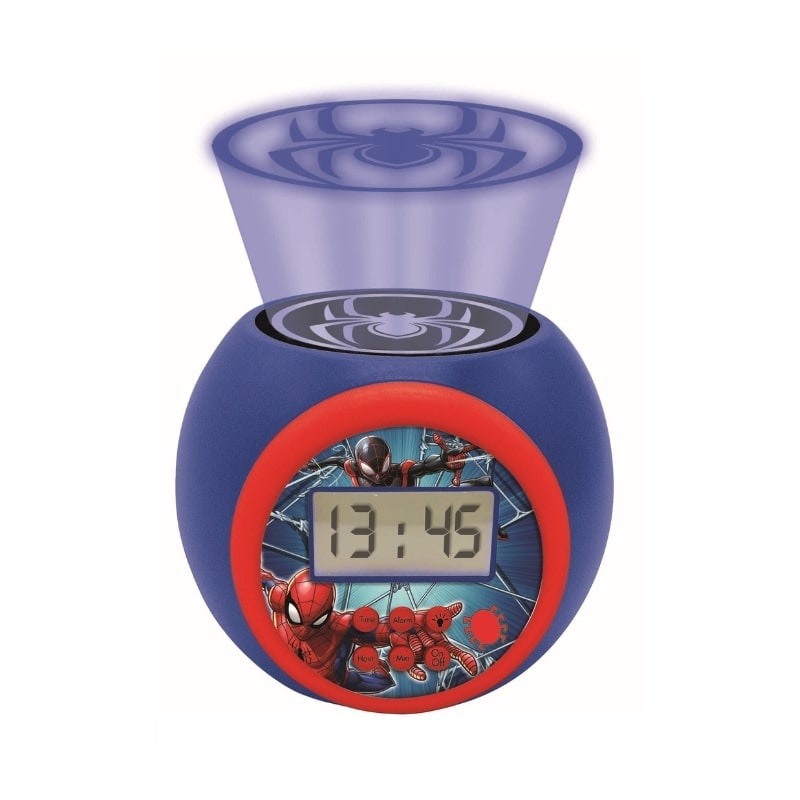 プロジェクター目覚まし時計 スパイダーマン