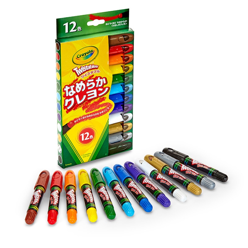ツイスタブル なめらかクレヨン 12色
