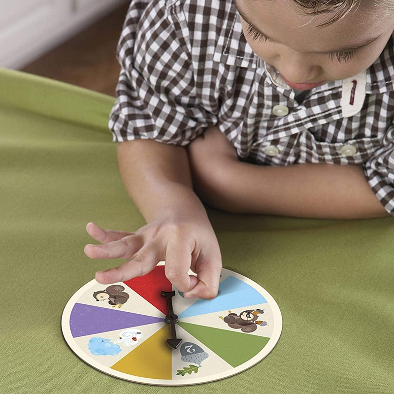 リスとどんぐりのマッチングゲーム リスのピンセット付き