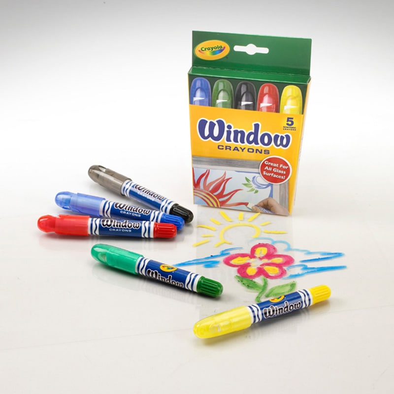 PVC レトロ　ビンテージ　おもちゃ　クレヨン　Crayola　フィギュア ウインドウクレヨン 5色