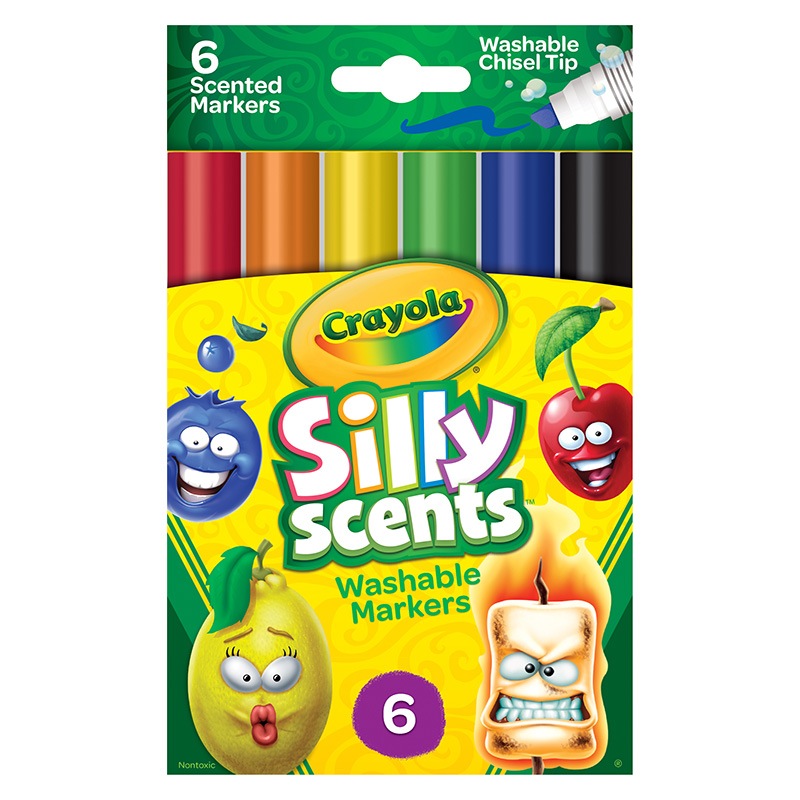 シリーセンツ 水でおとせるビッグマーカー 6色