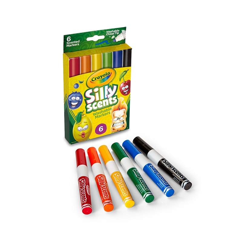 シリーセンツ 水でおとせるビッグマーカー 6色