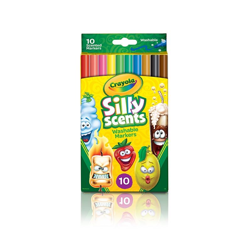 シリーセンツ 水でおとせるスリムマーカー 10色