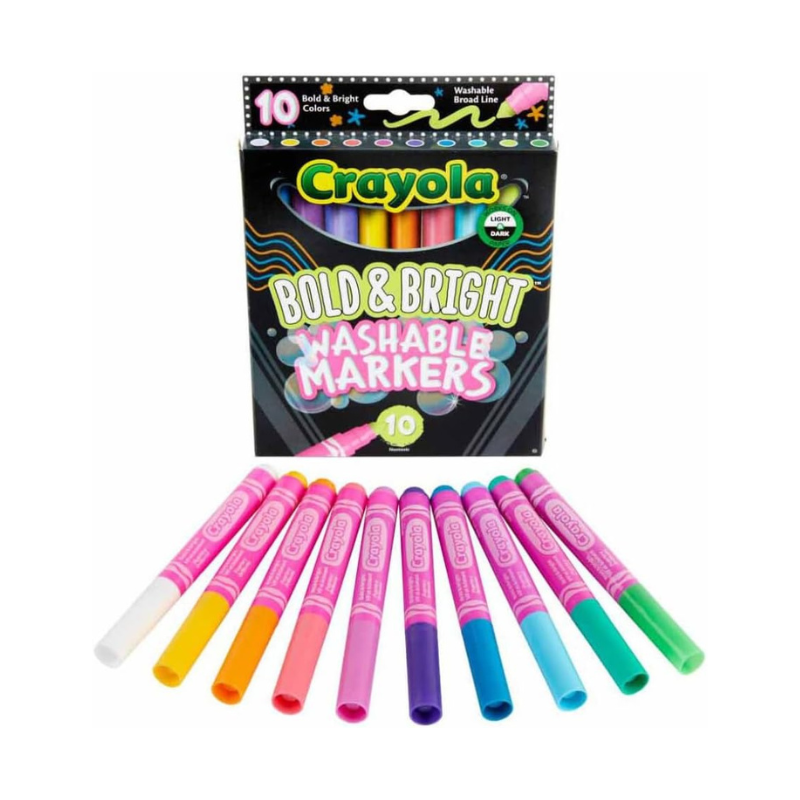 水で落とせる マーカーペン 10色