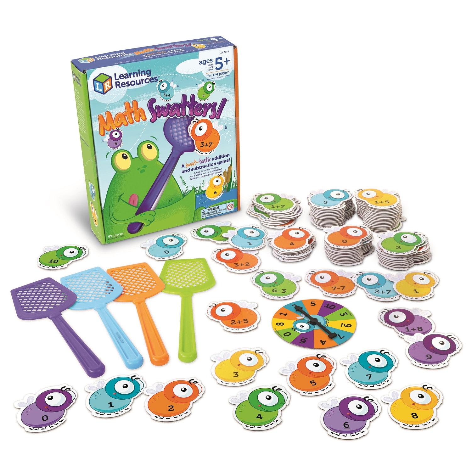 ハエたたきでパチン！たし算・ひき算ゲーム