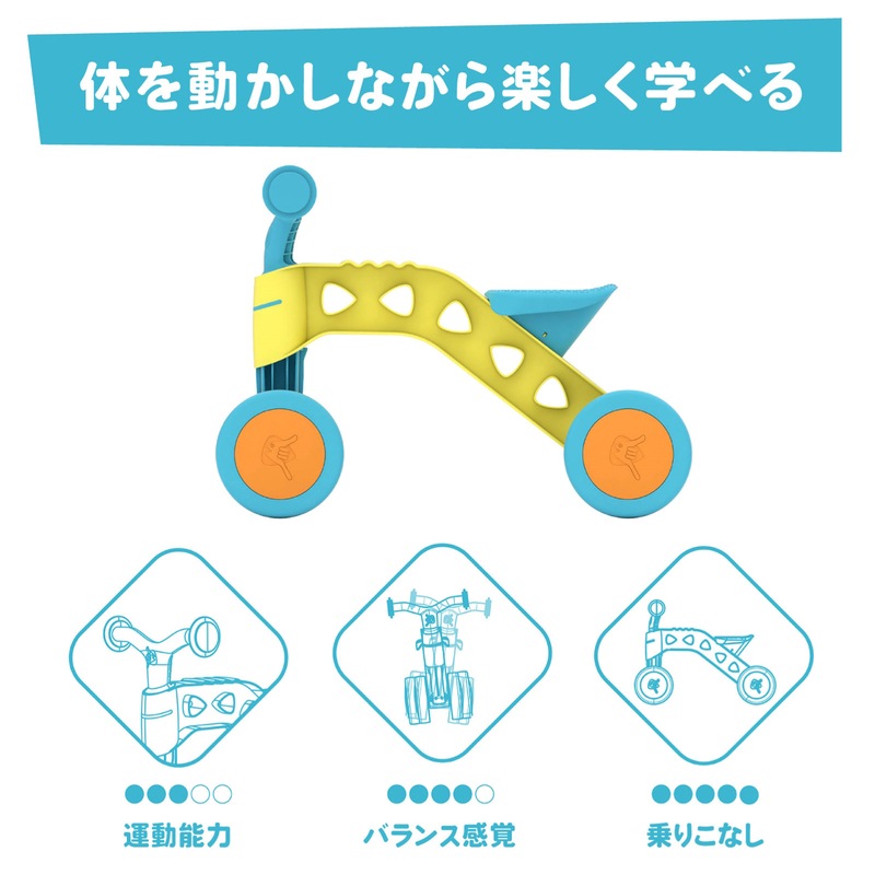 イッチビッチ イエロー/ライトブルー