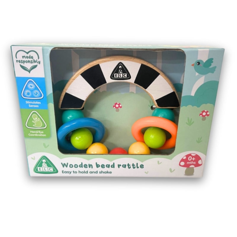 木製 ビーズラトル