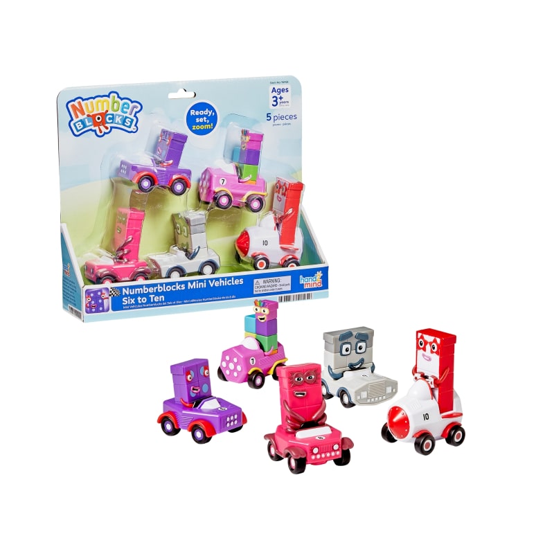 ナンバーブロックス ミニカー フィギュアセット 6-10