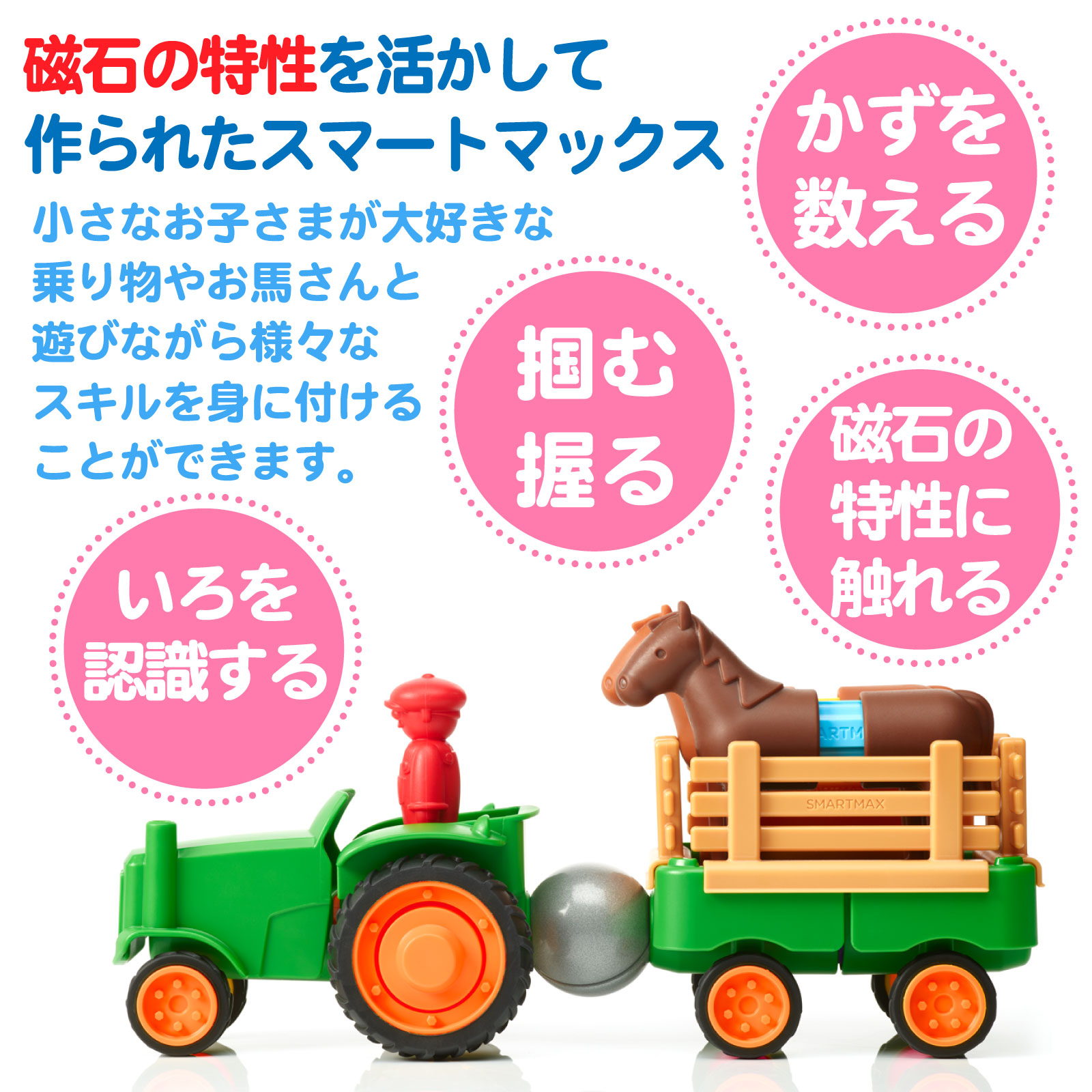はじめてのスマートマックス トラクターセット (22ピース)