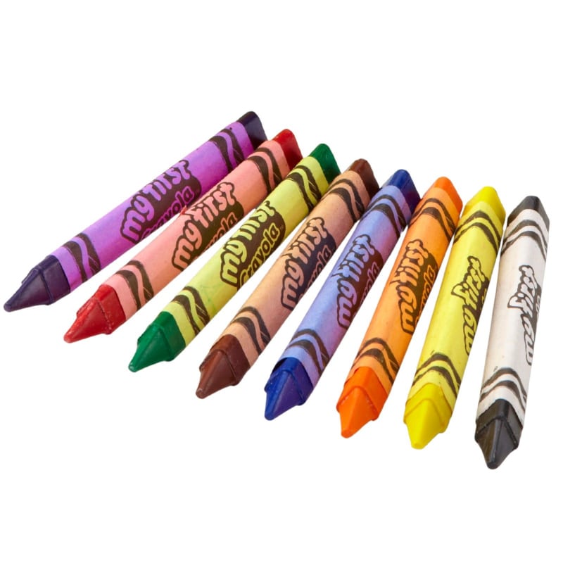 マイファーストクレヨラ さんかくクレヨン 8色