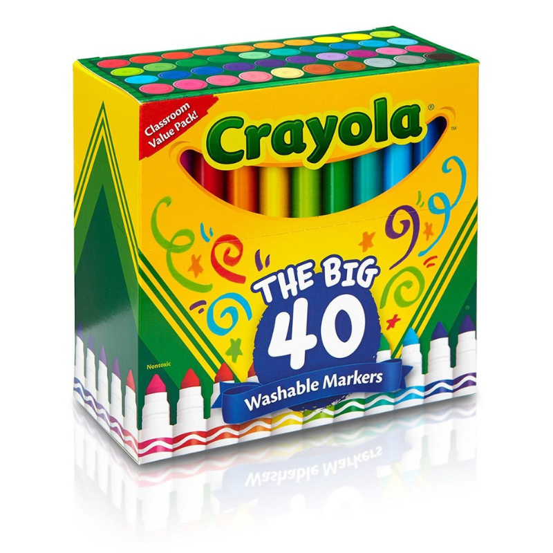 水で落とせる マーカーペン BIG 40色