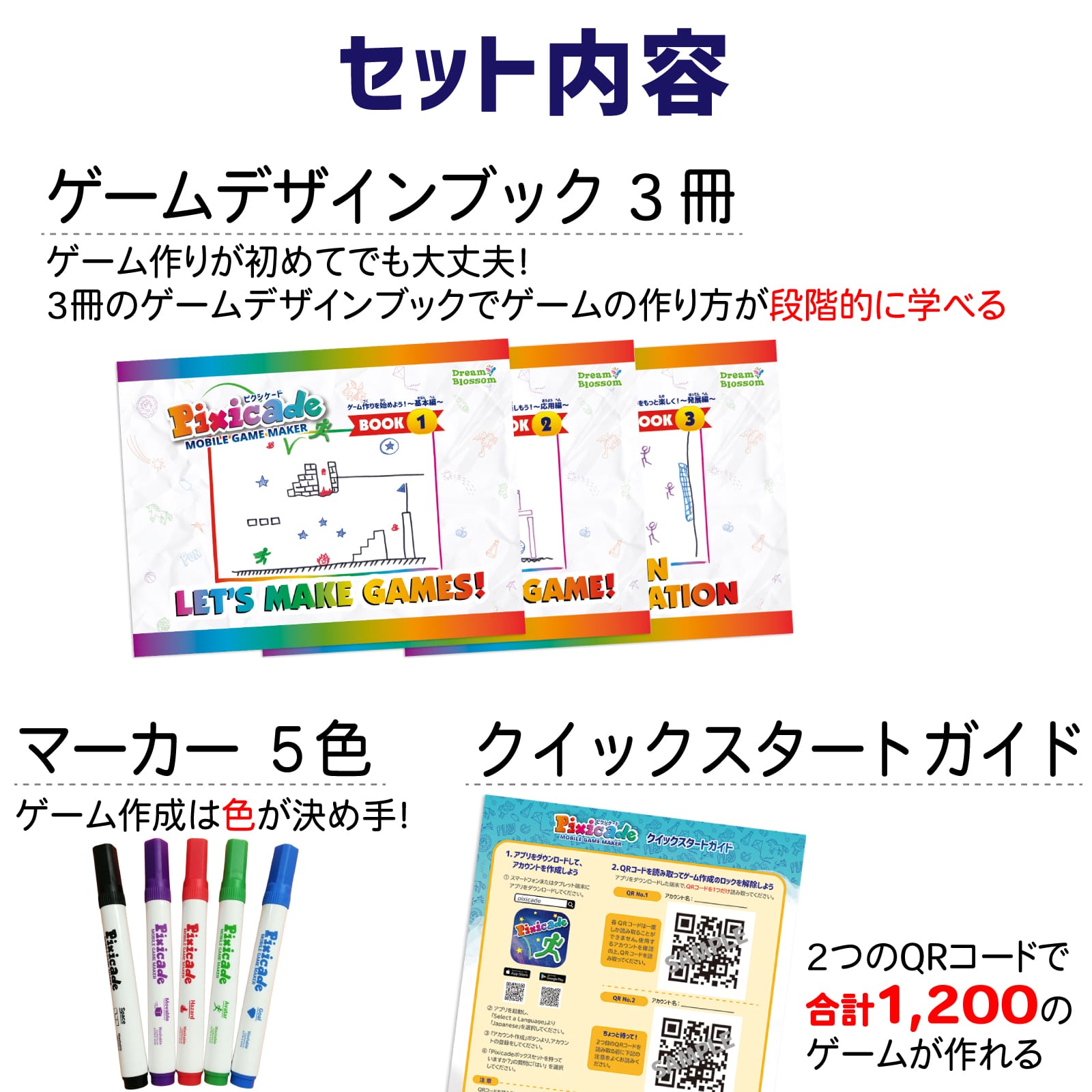 ピクシケードゲームメーカー 1200