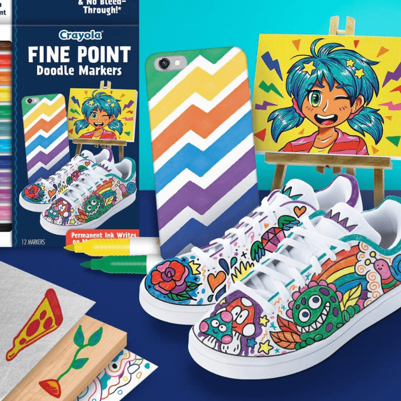 ファインポイント ドゥードゥルマーカー 12色