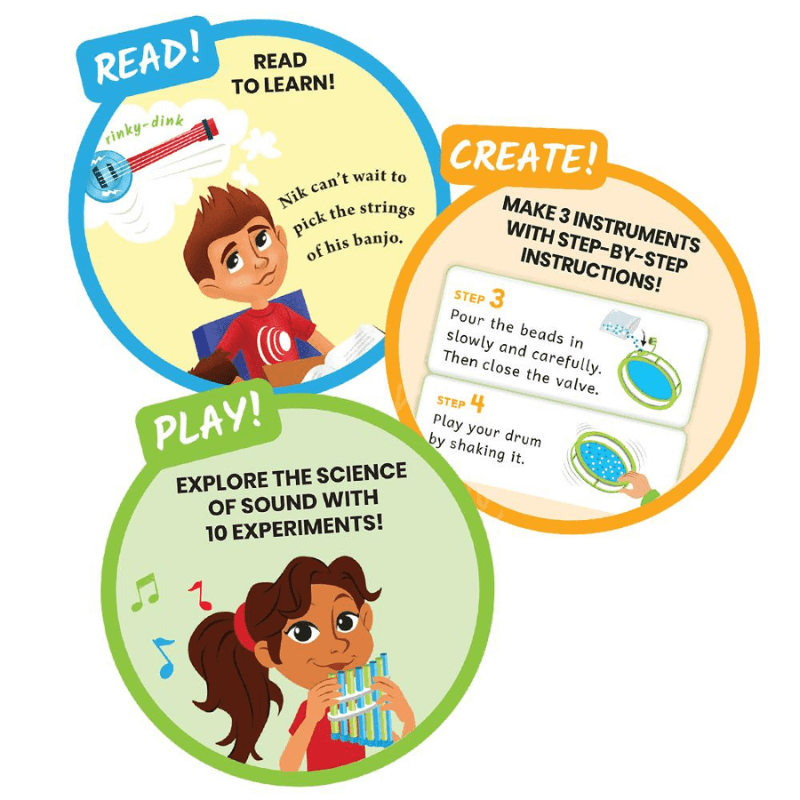 DIY Music Maker Science Lab 音の科学 手作り楽器