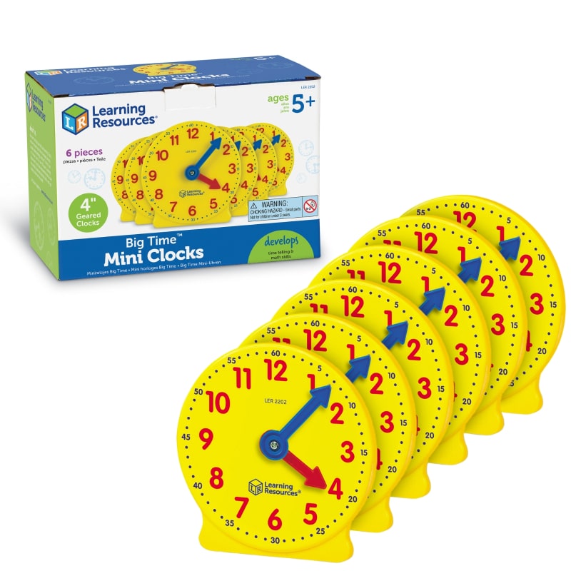 学習時計 ミニ時計 6個セット