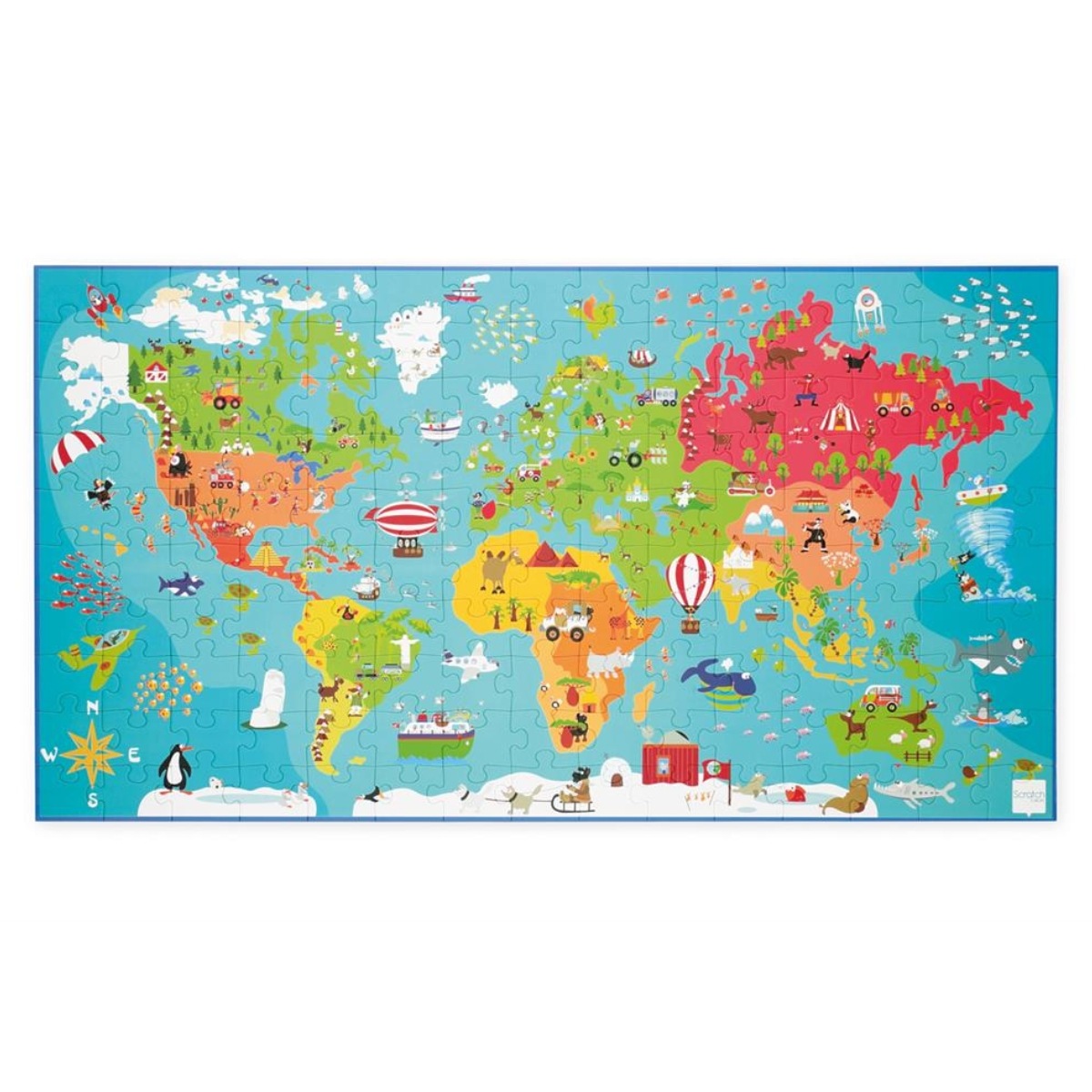 ジグソーパズルセット ジグソーパズルセット 150ピース 世界地図