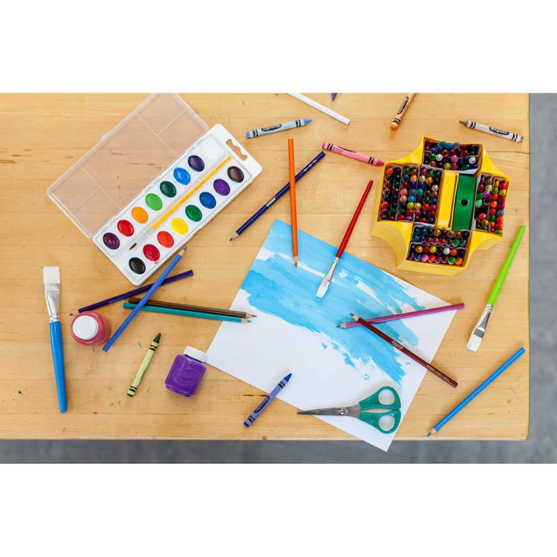 水でおとせる 水彩絵の具 16色