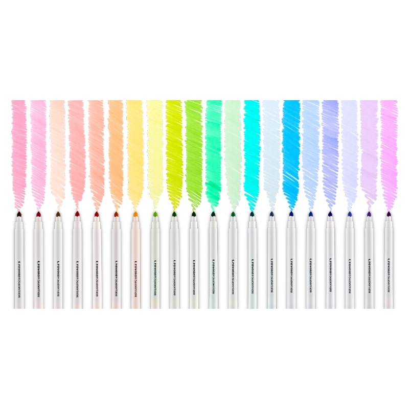 Washable Super Tips, Pastel Markers 20