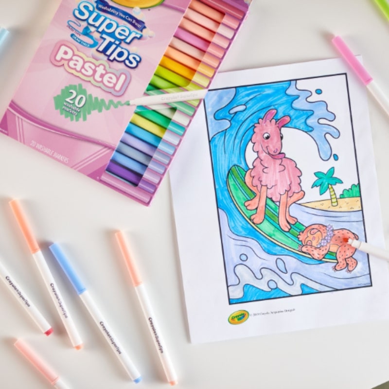Washable Super Tips, Pastel Markers 20