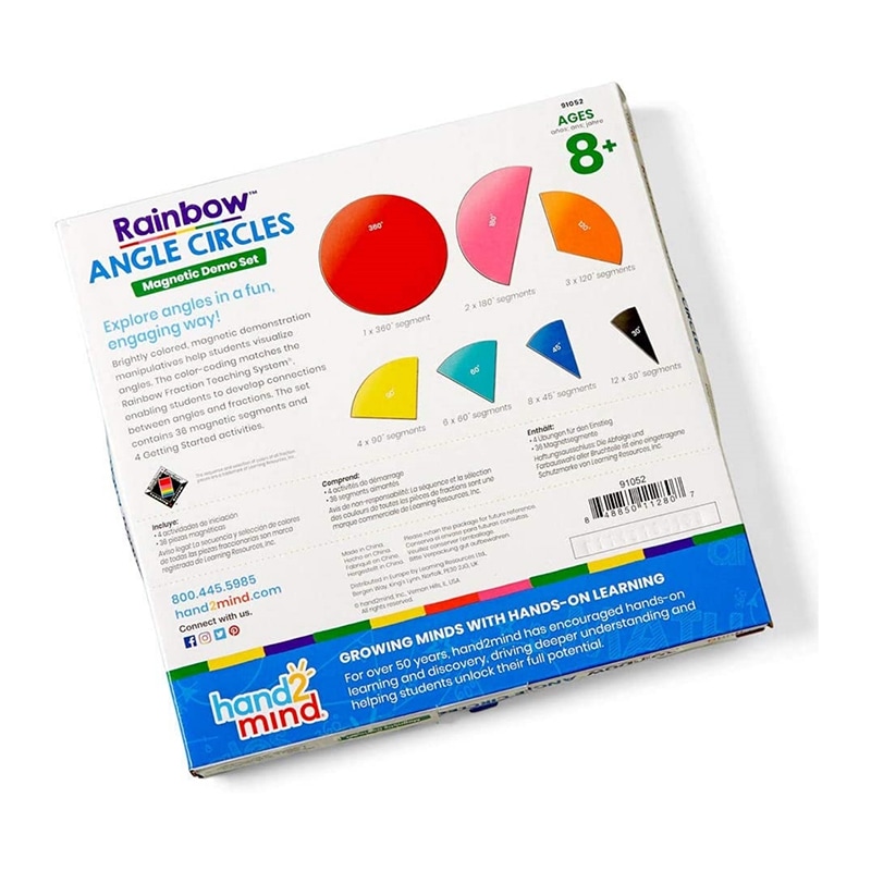 Rainbow Angle Circles Magnetic Demo Set