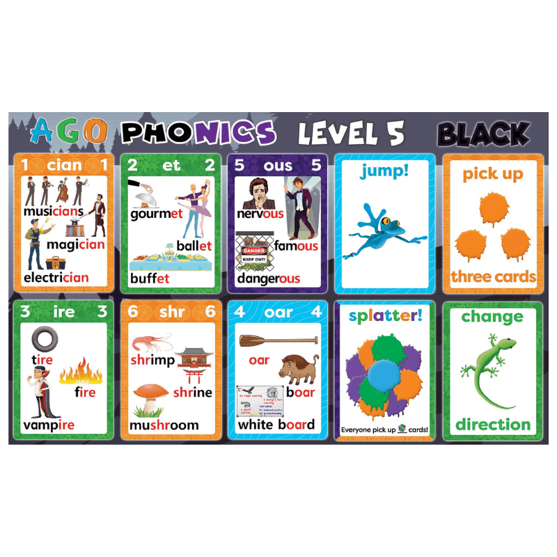 AGO Phonics Black (レベル5)