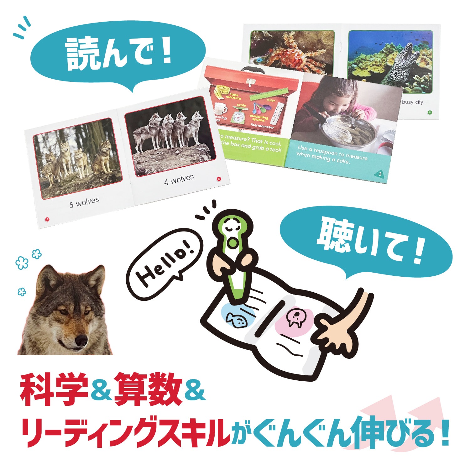 Scholastic Guided Science Readers with Math Readers 音声ペンセット