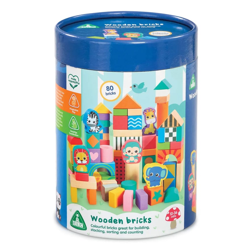 木製 カラフルつみき アニマル