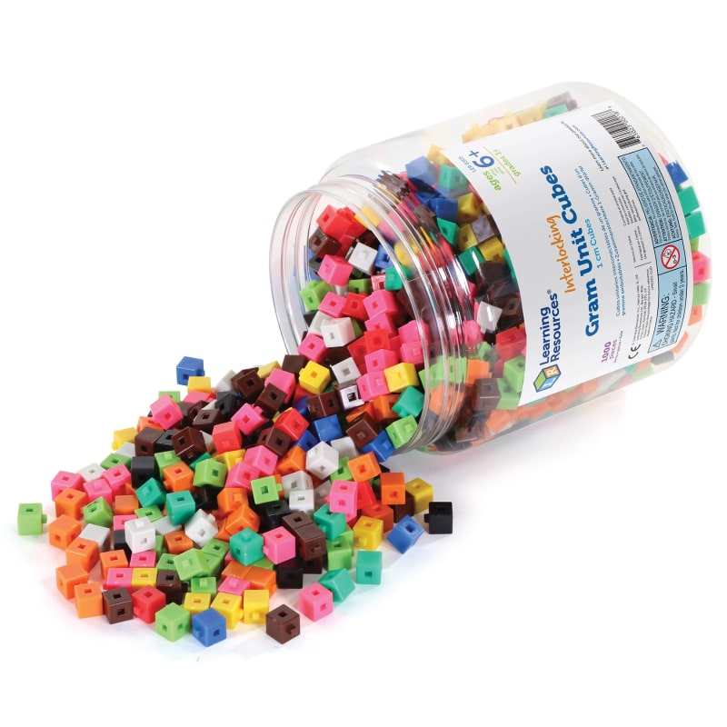 Interlocking Centimeter Cubes Set Of 1000