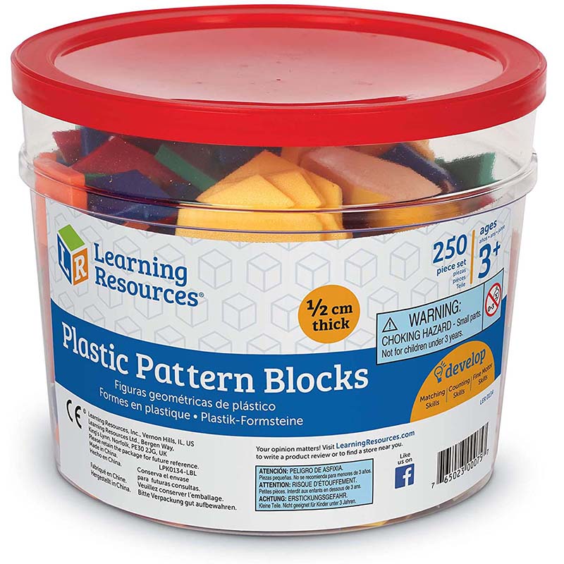 Plastic Pattern Blocks　765023000757