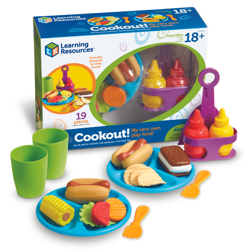 新品未使用　ラーニングリソース　朝食昼食夕食3点セット　キッチントイ 知育玩具 ピクニックランチセット