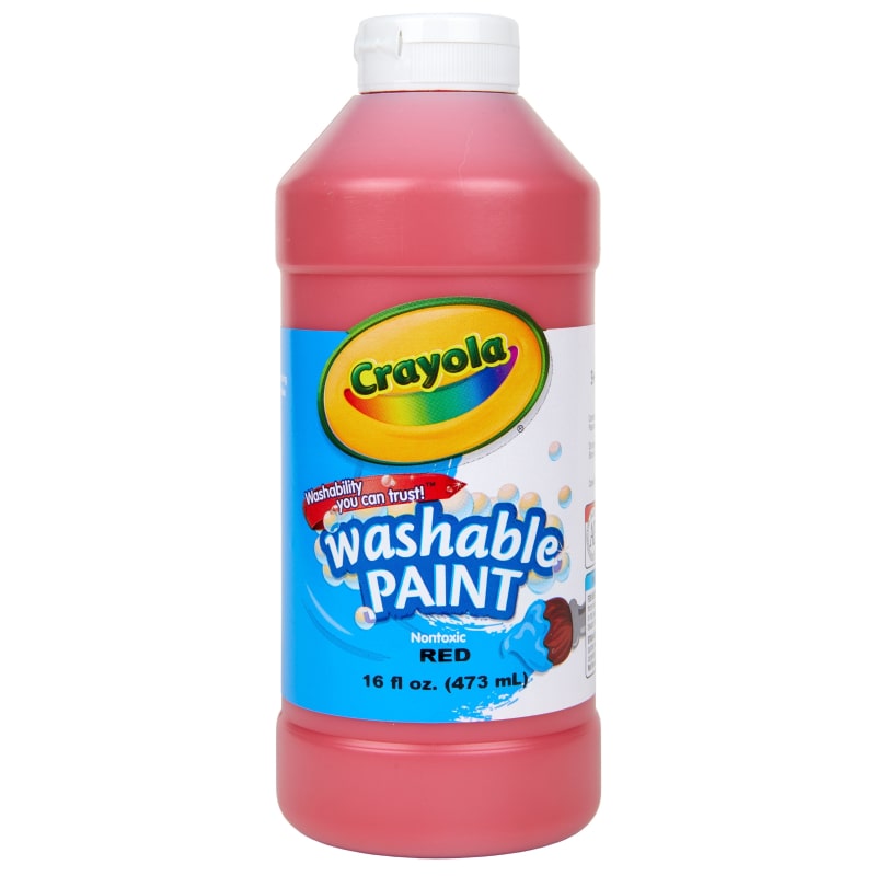 水でおとせる絵の具 単色ボトル レッド