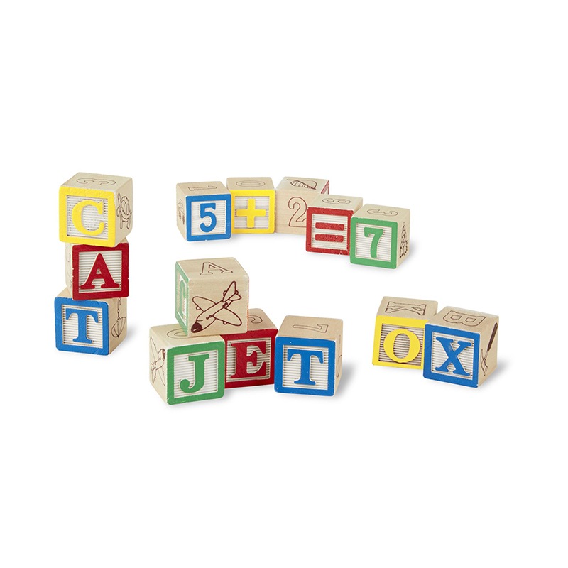 Wooden ABC/123 Blocks　000772019002