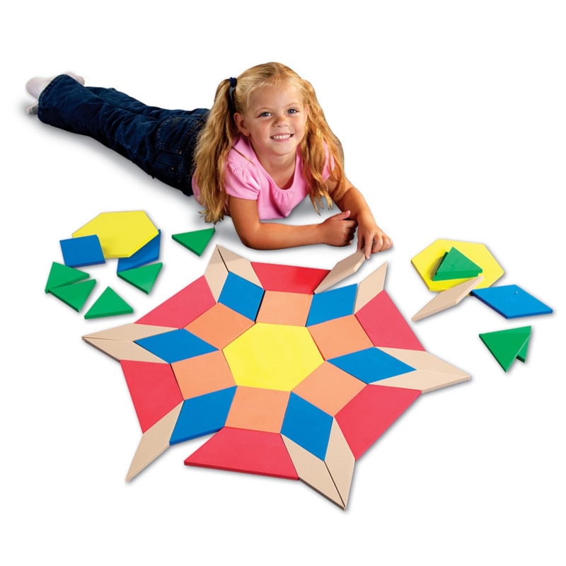 Giant Foam Floor Size Pattern Blocks
