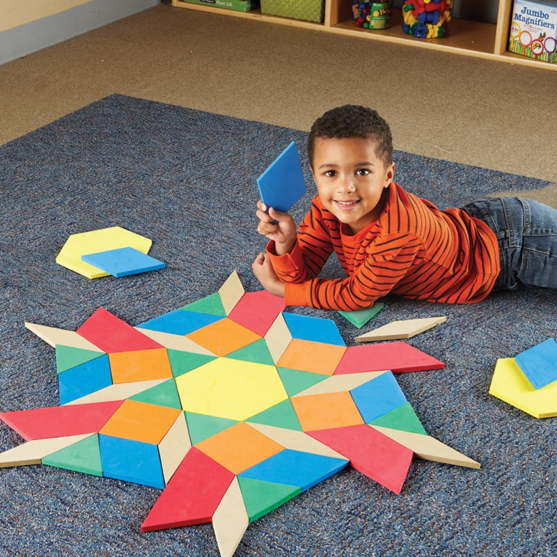 Giant Foam Floor Size Pattern Blocks