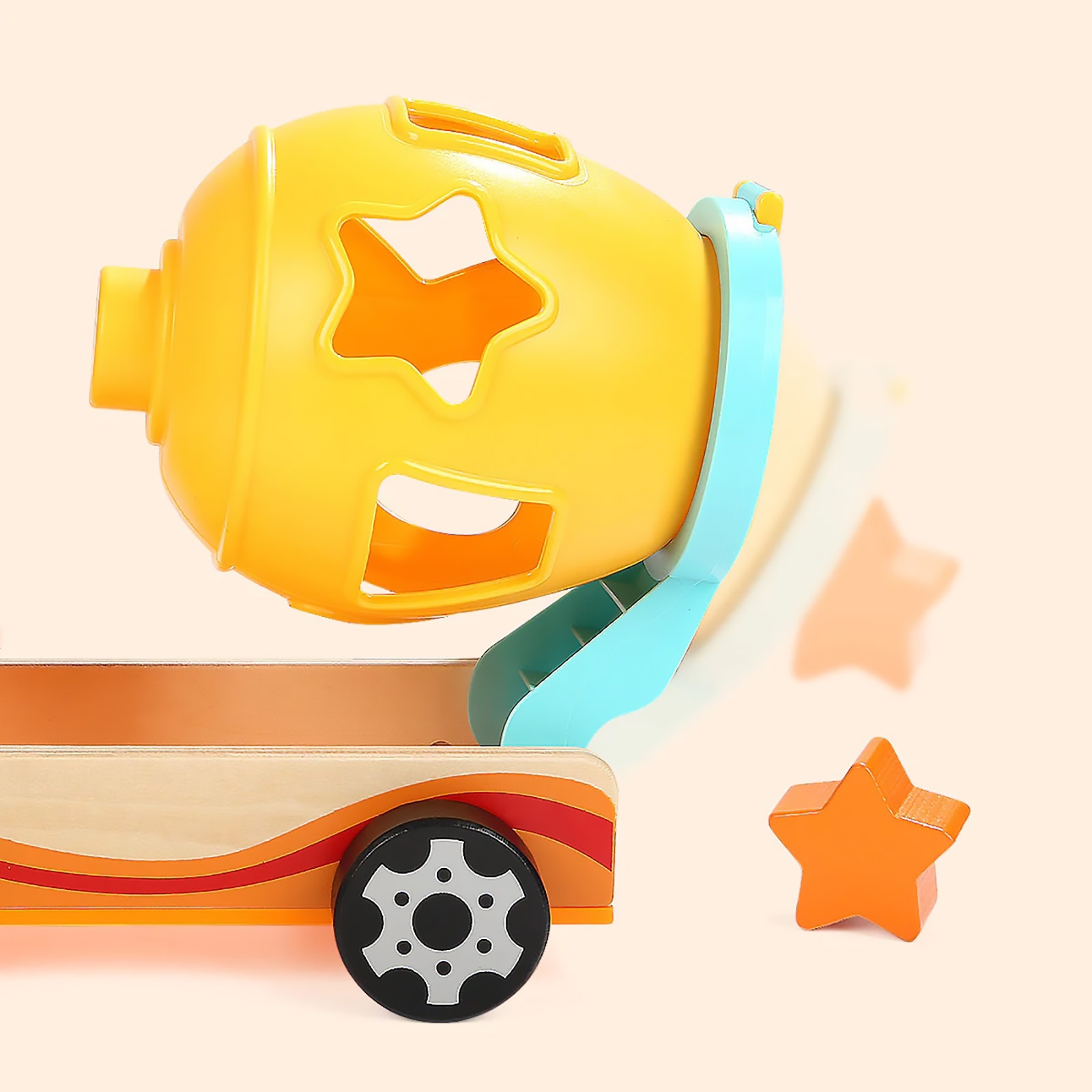 ぐるぐるミキサー車の型はめパズル