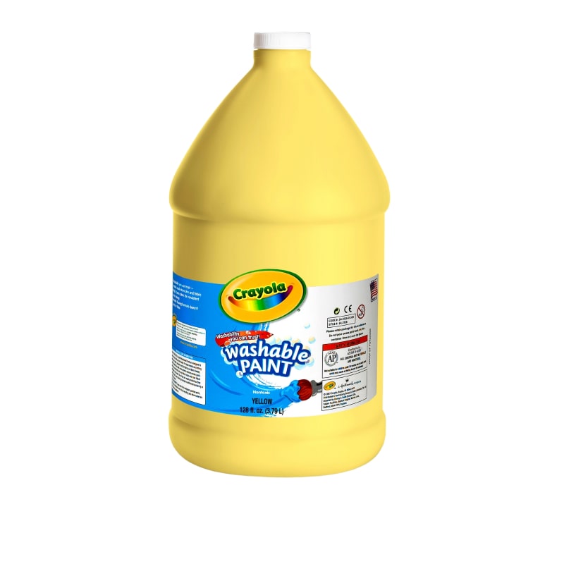 水でおとせる絵の具 単色得用ボトル イエロー