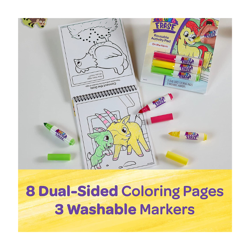 塗って消せる！マーカーぬり絵ブック 牧場