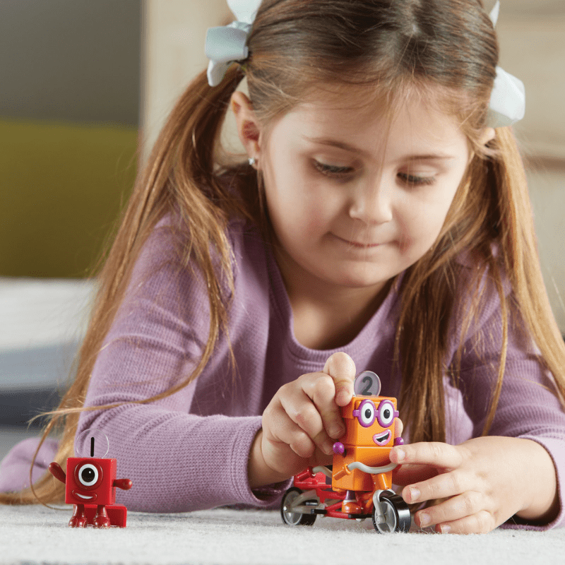 ナンバーブロックスキャラクターフィギュア自転車付き5ピース入り